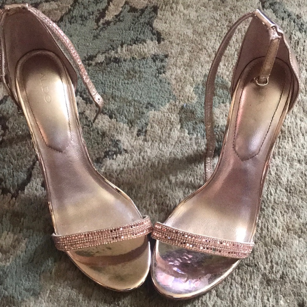 Aldo rose gold heels